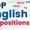 Learn English Prepositions ||| Most Important English Vocabulary Lesson ||| IN AT ON ABOVE ABOUT