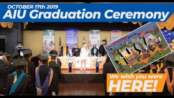 AIU Graduation Ceremony – October 17th 2019