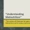 Understanding Malnutrition and Various Nutritional Disorders by Dr Omer Farooq K